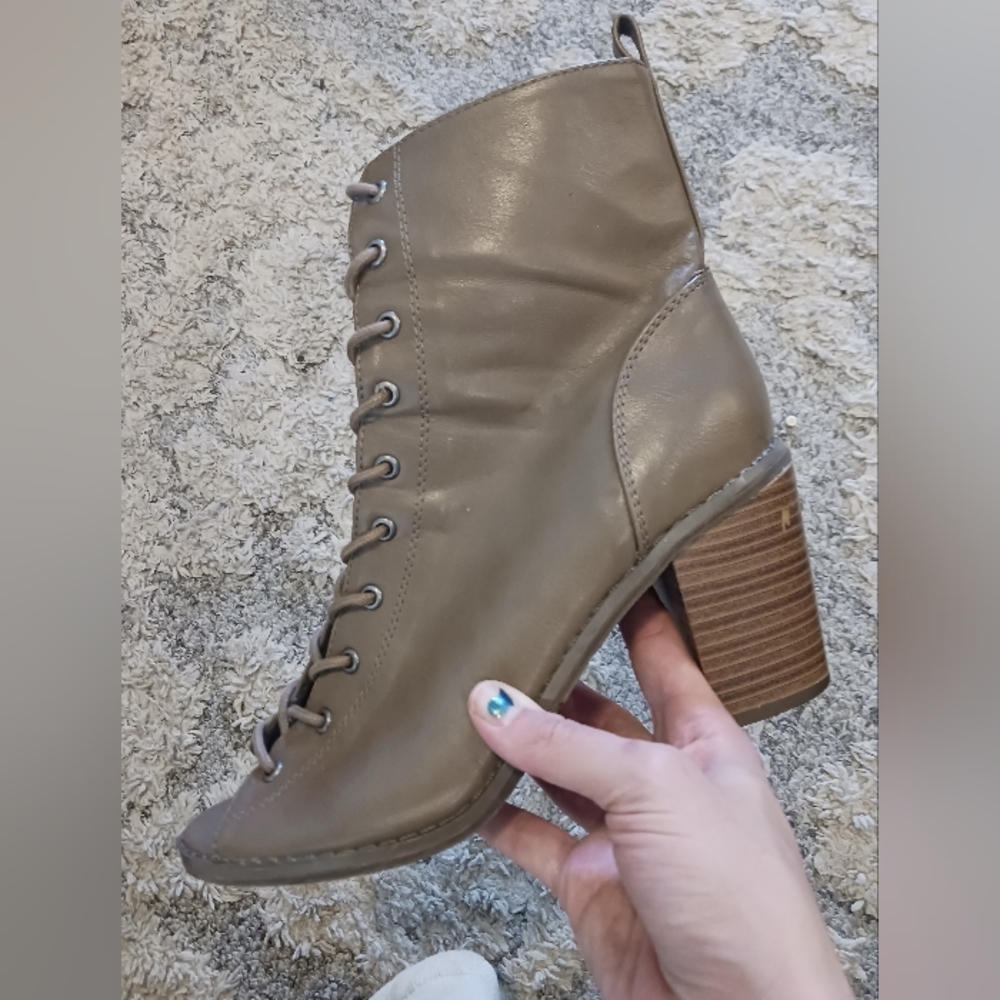 Tan Leather wedges
